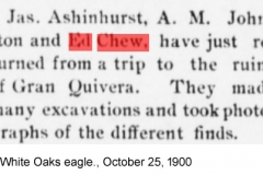 White Oaks eagle., October 25, 1900