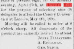 White Oaks eagle., April 23, 1896