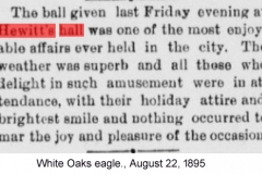 White Oaks eagle., August 22, 1895