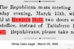 White Oaks eagle., March 05, 1896