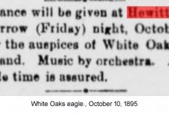 White Oaks eagle., October 10, 1895