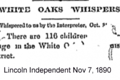 Lincoln Independent Nov 7, 1890