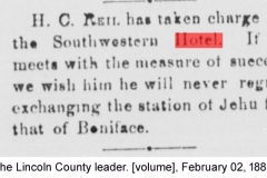 The Lincoln County leader. [volume], February 02, 1889