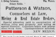 The Lincoln County leader. [volume], March 31, 1883, Image 1