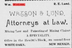 White Oaks eagle., July 18, 1895, Image 1