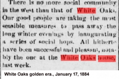 White Oaks golden era., January 17, 1884